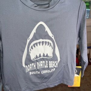 Kids Gray Swim Shirt